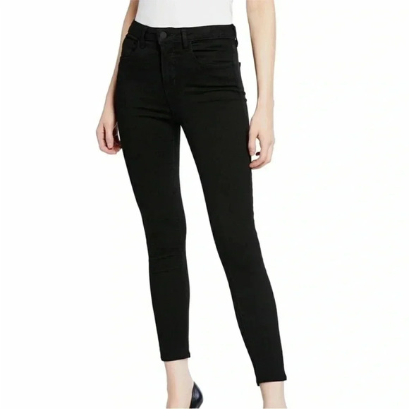 L'AGENCE Margot High Rise Ankle Skinny Jeans
Black Coal Casual Size 25 NEW - Picture 1 of 9